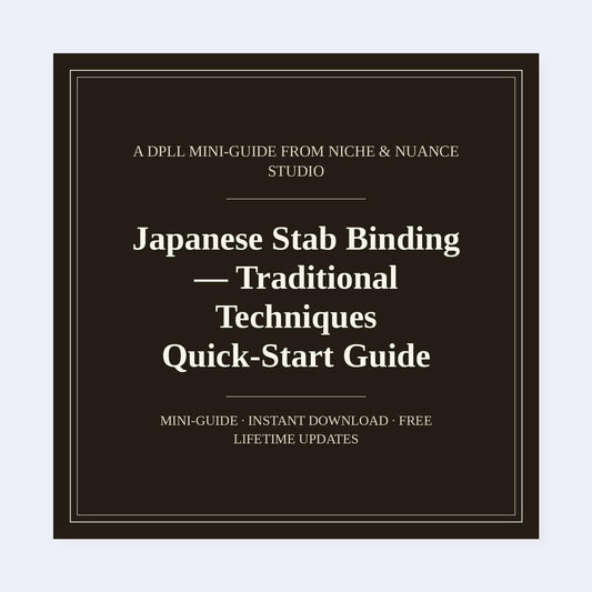 Cover of Japanese Stab Binding — Traditional Techniques Quick-Start Guide