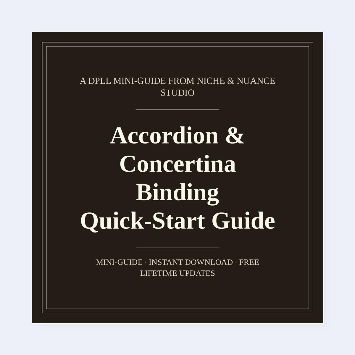 Cover of Accordion & Concertina Binding Quick-Start Guide