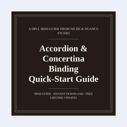 Cover of Accordion & Concertina Binding Quick-Start Guide