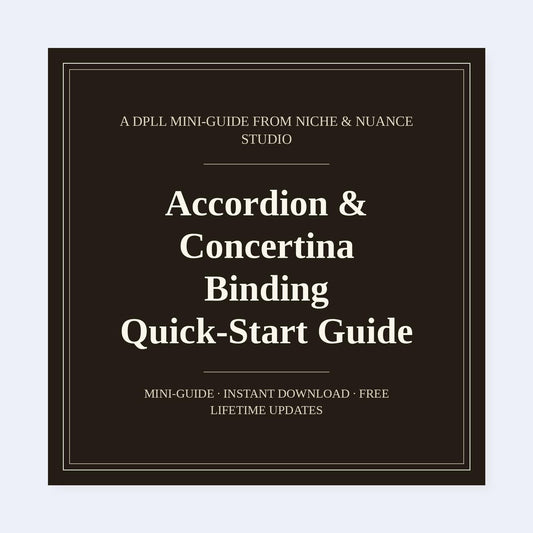 Cover of Accordion & Concertina Binding Quick-Start Guide