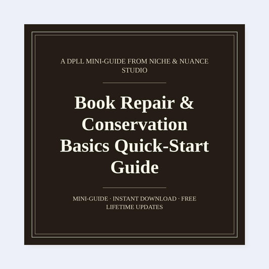 Cover of Book Repair & Conservation Basics Quick-Start Guide