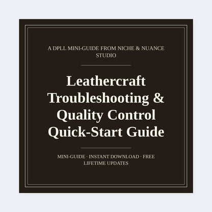 Cover of Leathercraft Troubleshooting & Quality Control Quick-Start Guide