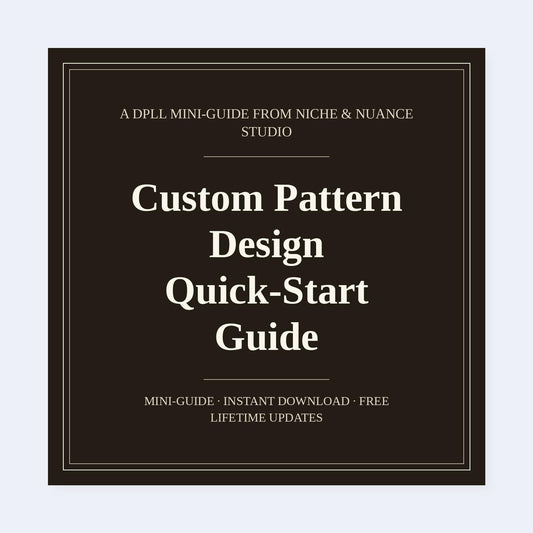Cover of Custom Pattern Design Quick-Start Guide