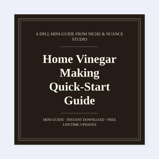 Cover of Home Vinegar Making Quick-Start Guide