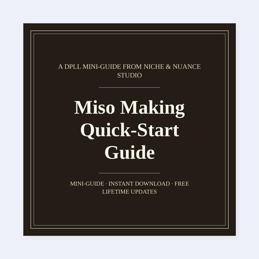 Cover of Miso Making Quick-Start Guide