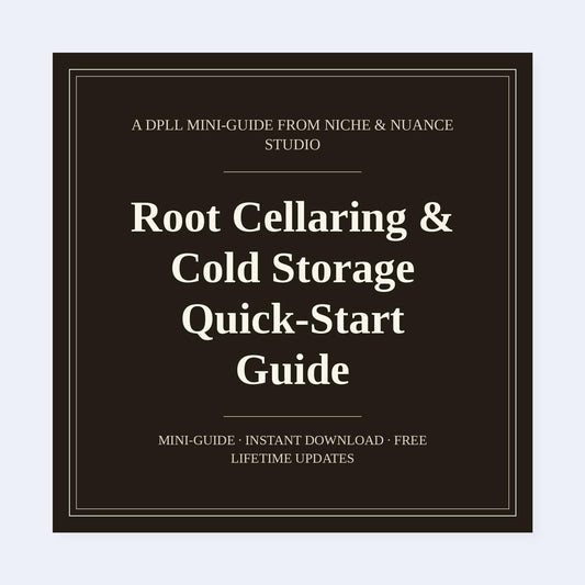 Cover of Root Cellaring & Cold Storage Quick-Start Guide