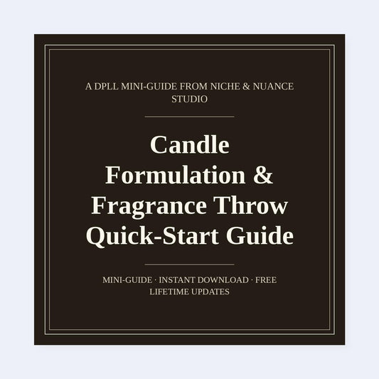 Cover of Candle Formulation & Fragrance Throw Quick-Start Guide