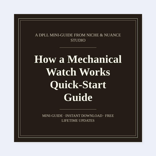 Cover of How a Mechanical Watch Works Quick-Start Guide
