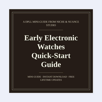 Cover of Early Electronic Watches Quick-Start Guide
