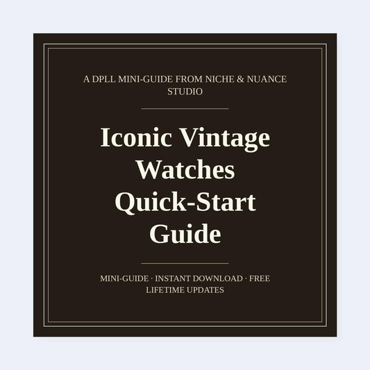 Cover of Iconic Vintage Watches Quick-Start Guide