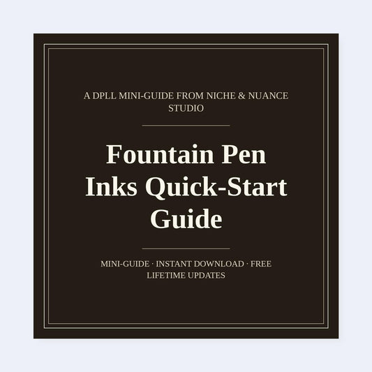 Cover of Fountain Pen Inks Quick-Start Guide