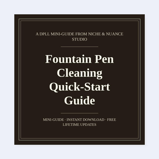 Cover of Fountain Pen Cleaning Quick-Start Guide