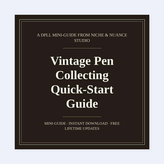 Cover of Vintage Pen Collecting Quick-Start Guide