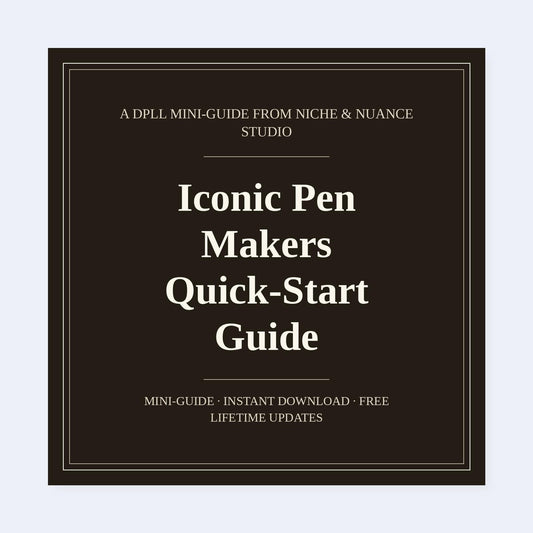 Cover of Iconic Pen Makers Quick-Start Guide
