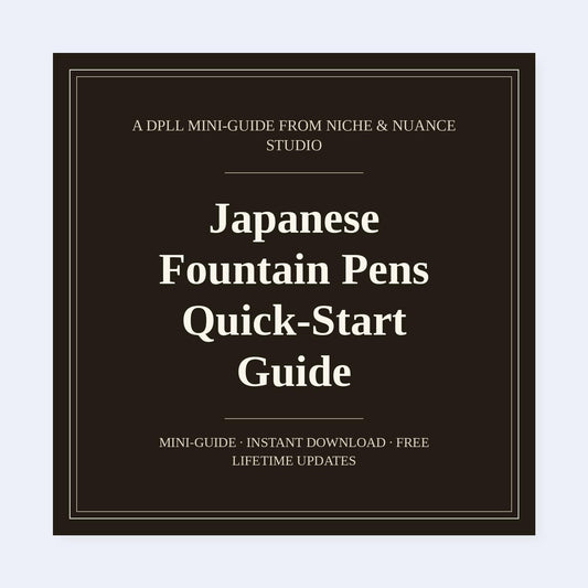 Cover of Japanese Fountain Pens Quick-Start Guide