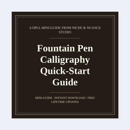 Cover of Fountain Pen Calligraphy Quick-Start Guide