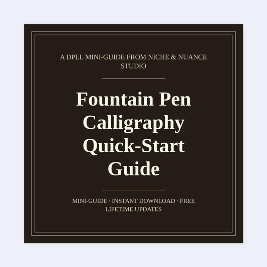 Cover of Fountain Pen Calligraphy Quick-Start Guide