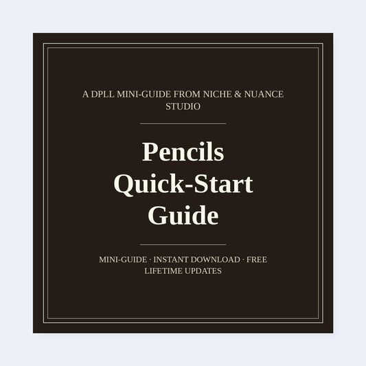 Cover of Pencils Quick-Start Guide