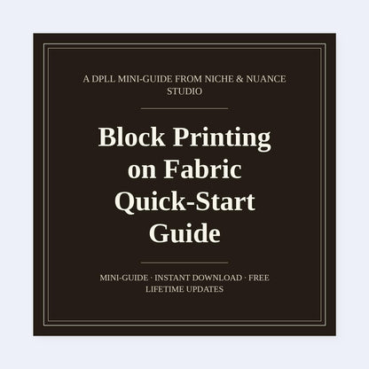 Cover of Block Printing on Fabric Quick-Start Guide