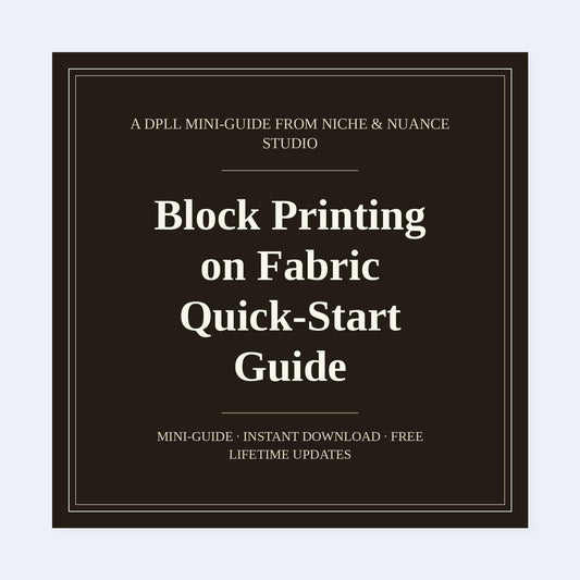 Cover of Block Printing on Fabric Quick-Start Guide