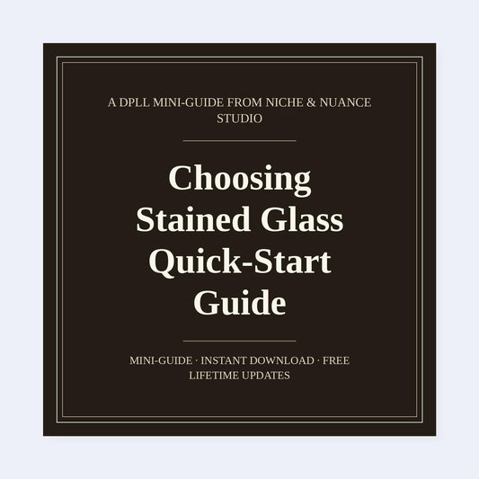 Cover of Choosing Stained Glass Quick-Start Guide