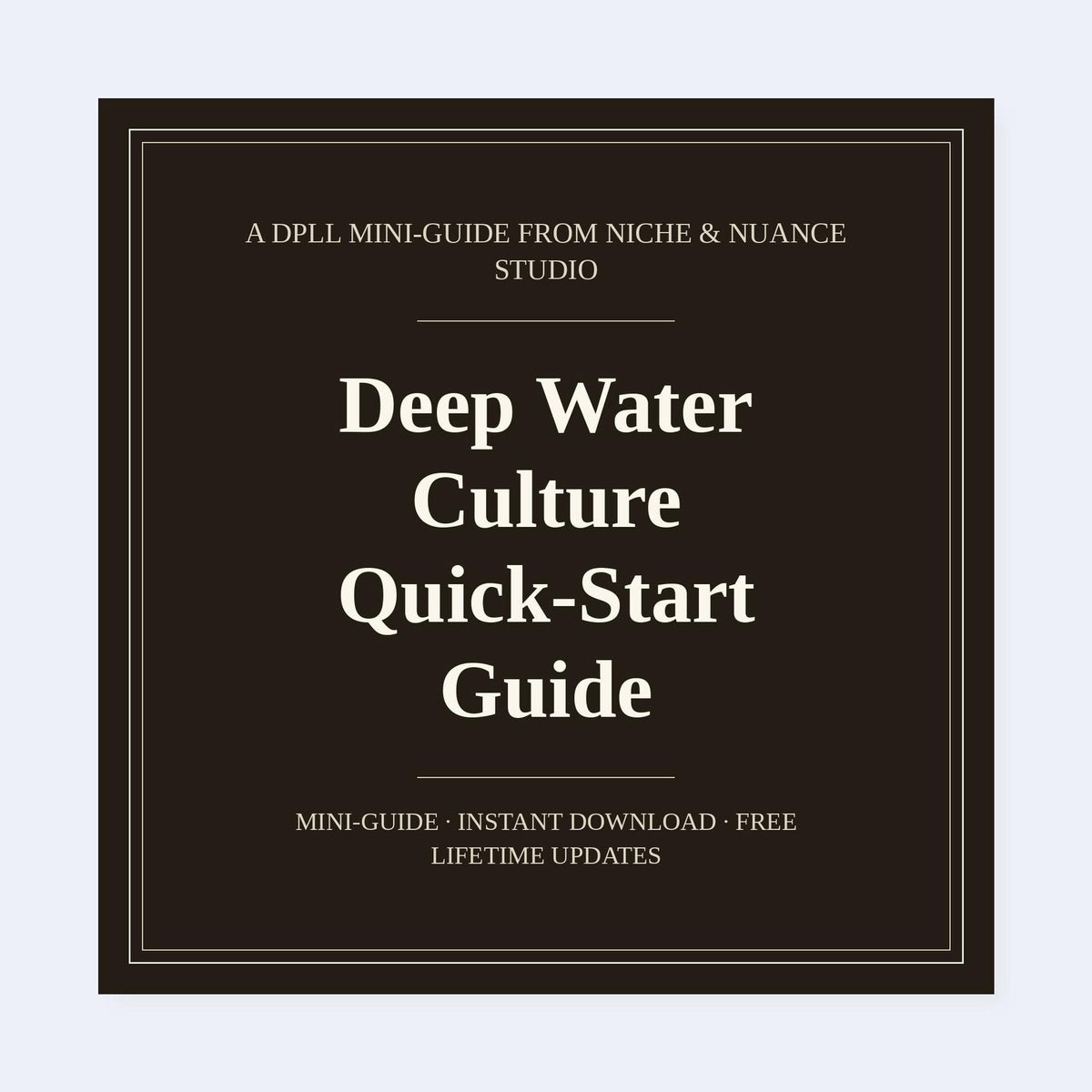 Cover of Deep Water Culture Quick-Start Guide