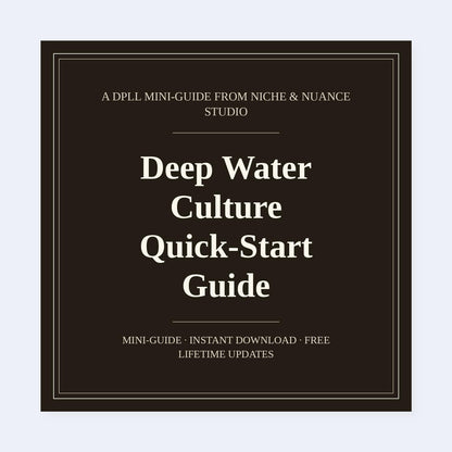 Cover of Deep Water Culture Quick-Start Guide