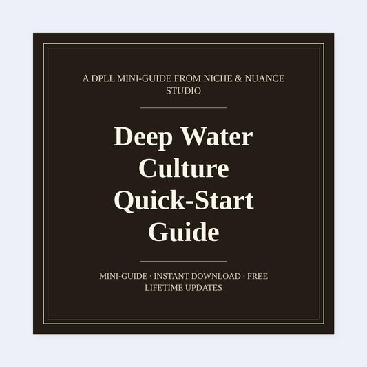 Cover of Deep Water Culture Quick-Start Guide