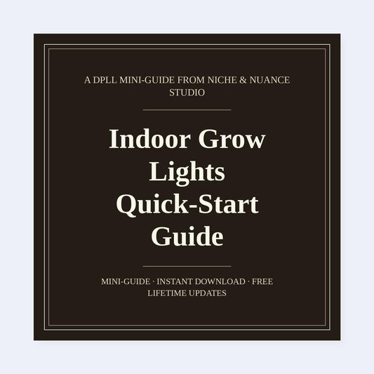 Cover of Indoor Grow Lights Quick-Start Guide