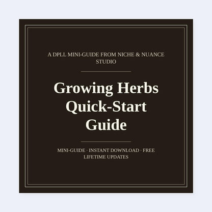 Cover of Growing Herbs Quick-Start Guide