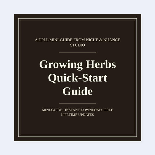 Cover of Growing Herbs Quick-Start Guide