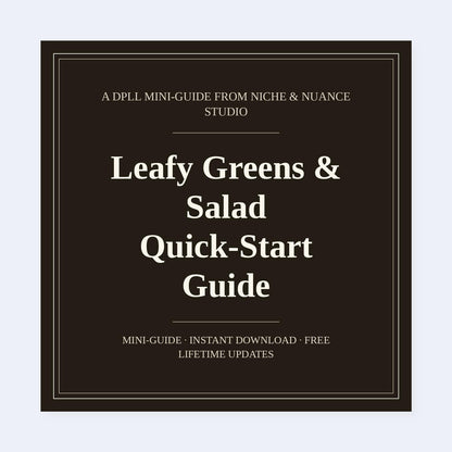 Cover of Leafy Greens & Salad Quick-Start Guide