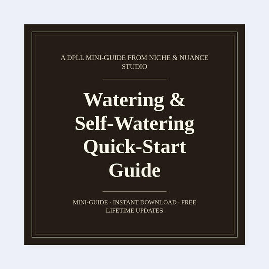 Cover of Watering & Self-Watering Quick-Start Guide