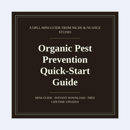 Cover of Organic Pest Prevention Quick-Start Guide
