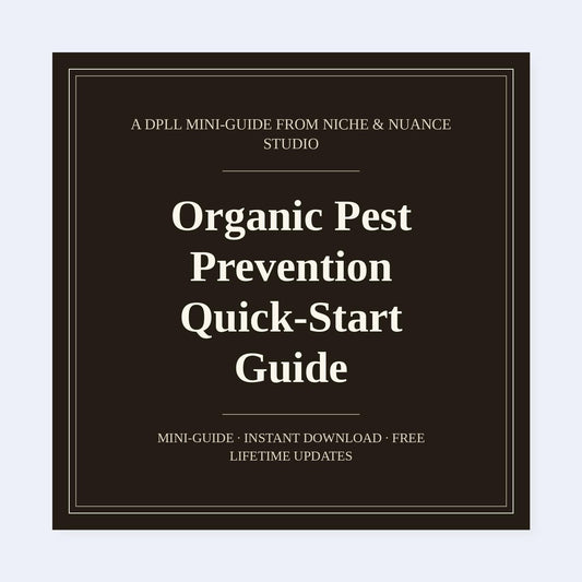 Cover of Organic Pest Prevention Quick-Start Guide