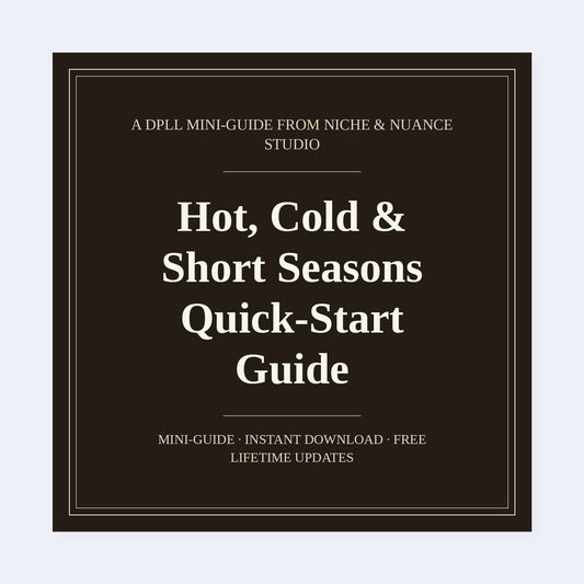 Cover of Hot, Cold & Short Seasons Quick-Start Guide