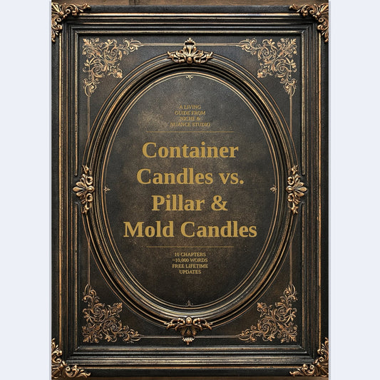 Cover of The Complete Guide to Container Candles vs. Pillar & Mold Candles